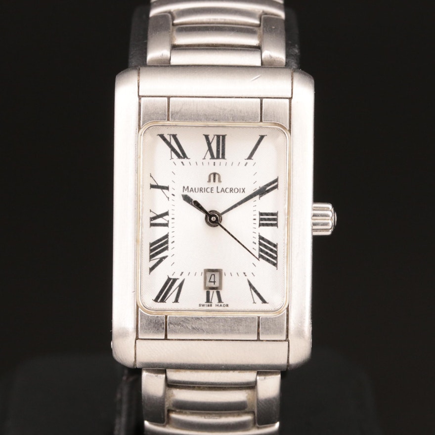 Maurice Lacroix Miros Stainless Steel Wristwatch