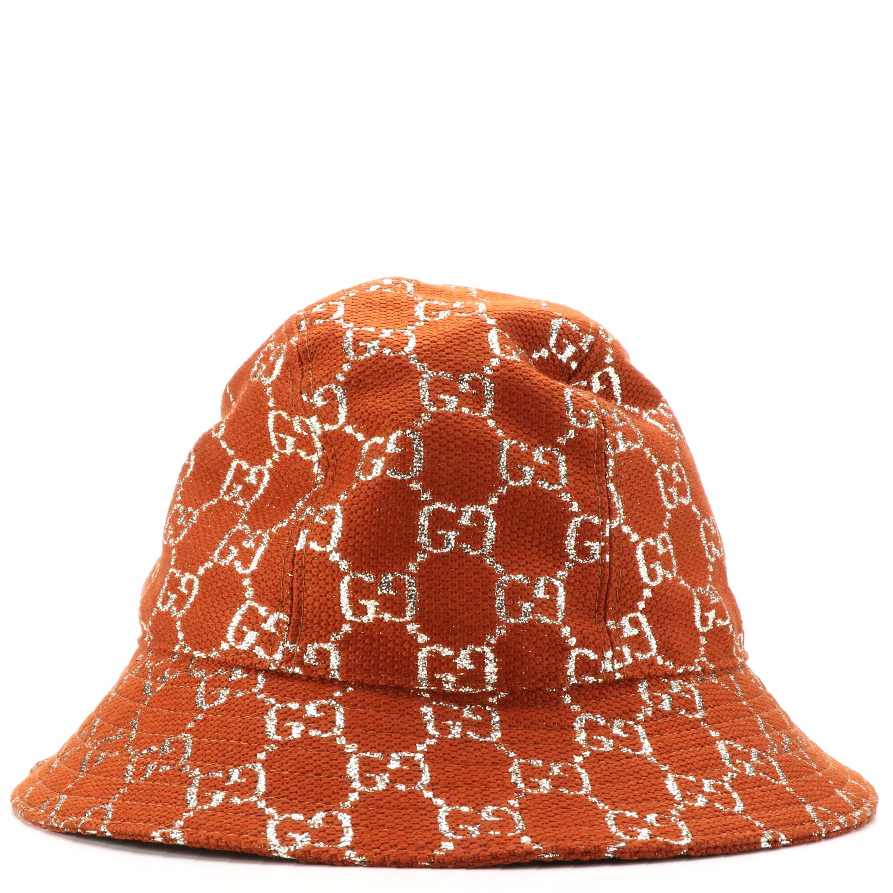 Gucci Bucket Hat in GG Lamé Canvas with Hat Box EBTH