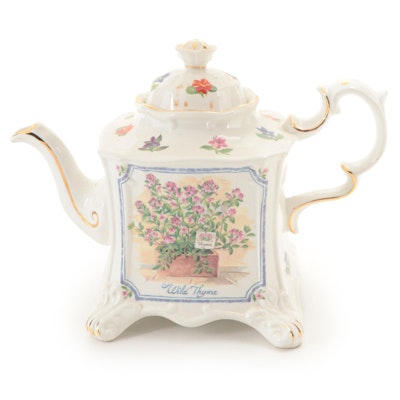 Crown Dorset English Ceramic Teapot, Late 20th Century