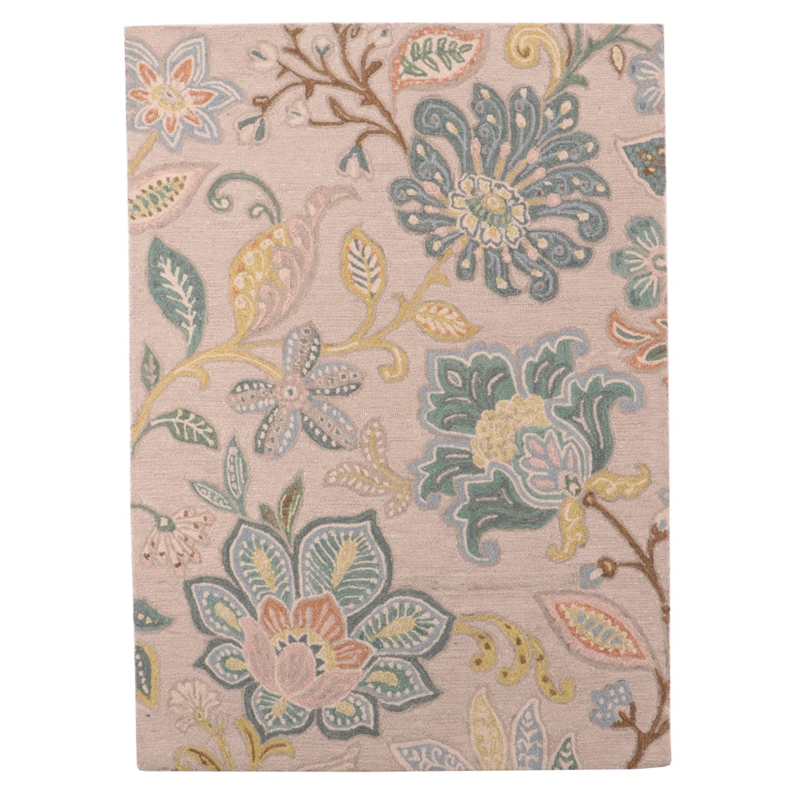 5' x 6'11 Hand-Tufted Threshold Contemporary Floral Area Rug