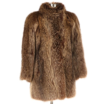 Finn Raccoon Fur Stroller Coat