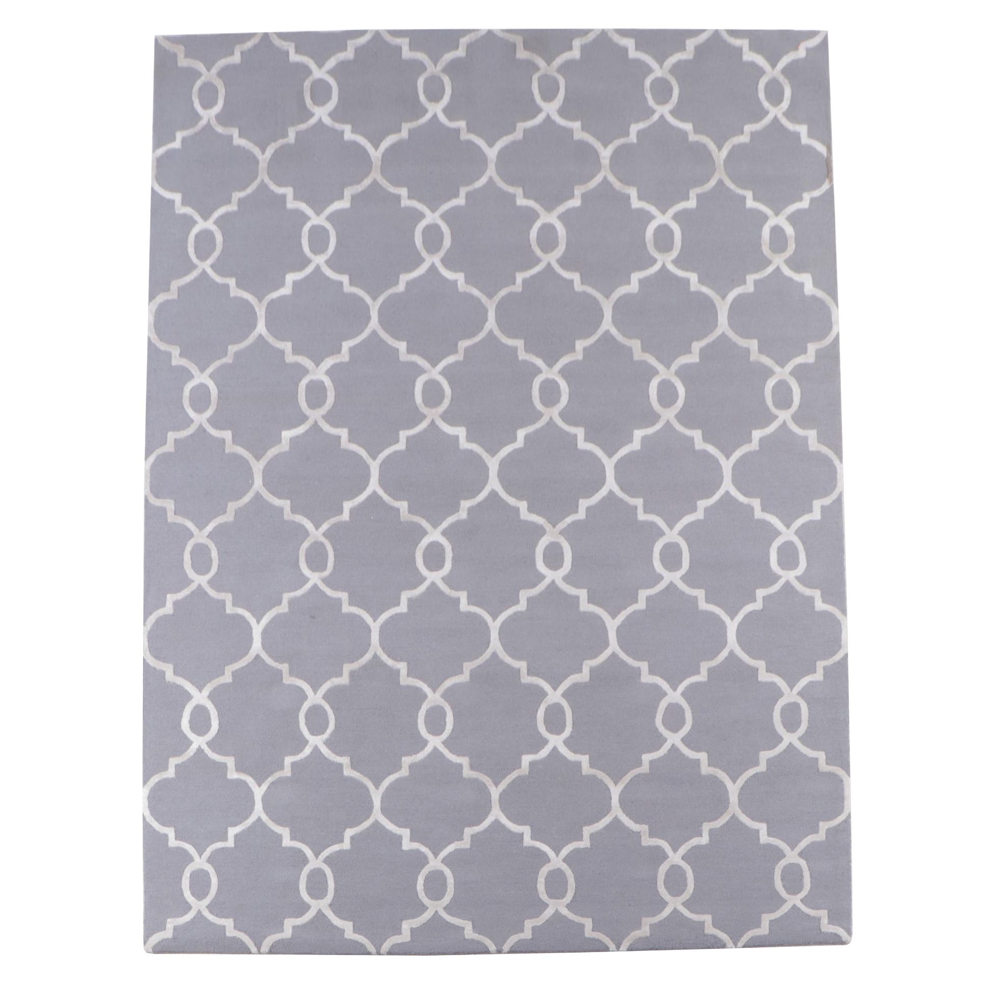 9' x 12' HandTufted Opalhouse Trellis Room Sized Rug EBTH