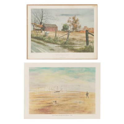 Harold Collins and Tom Kenney Offset Lithographs, Late 20th Century