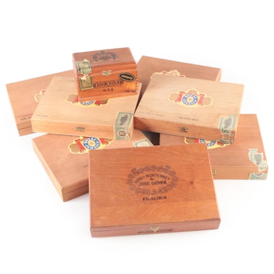 Royal Jamaica, Excalibur and Flor Fina 8-5-8 Cigar Boxes