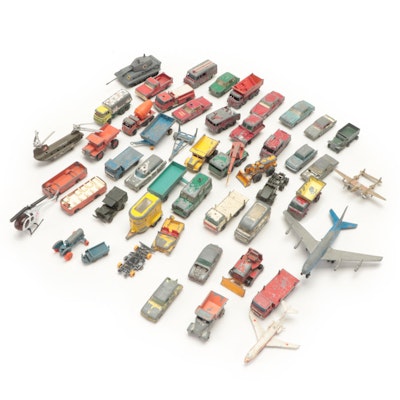 Lesney Matchbox  Diecast Cars with Tootsietoys and Other Planes