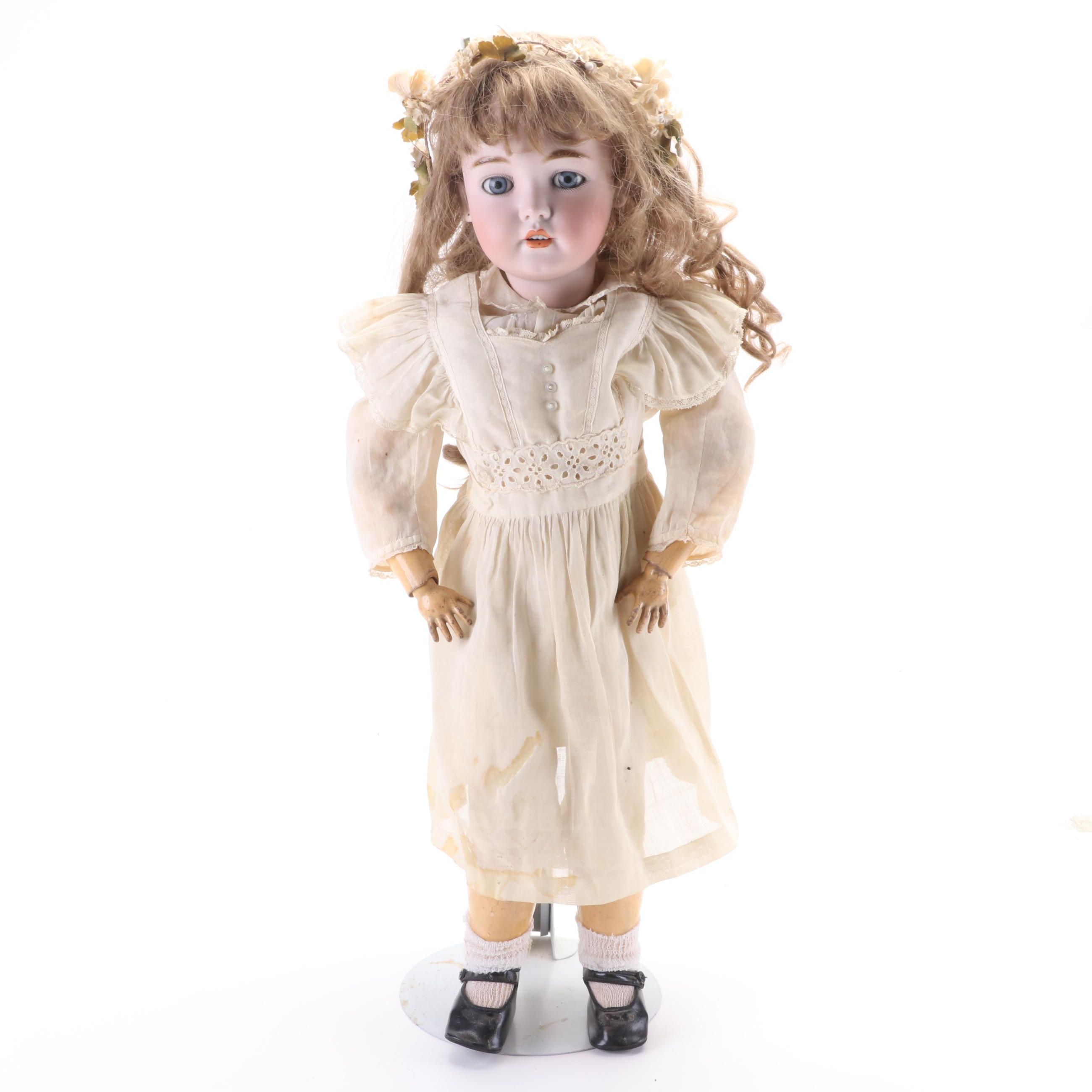 Simon & Halbig 1249 Bisque Head and Composition Body Child Doll, ca