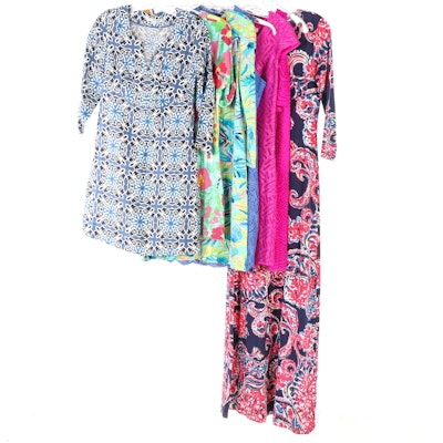 Boden Linen Woodblock Print Dress with Lilly Pulitzer Lace and Print Dresses