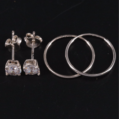 Sterling Two Set of Earrings