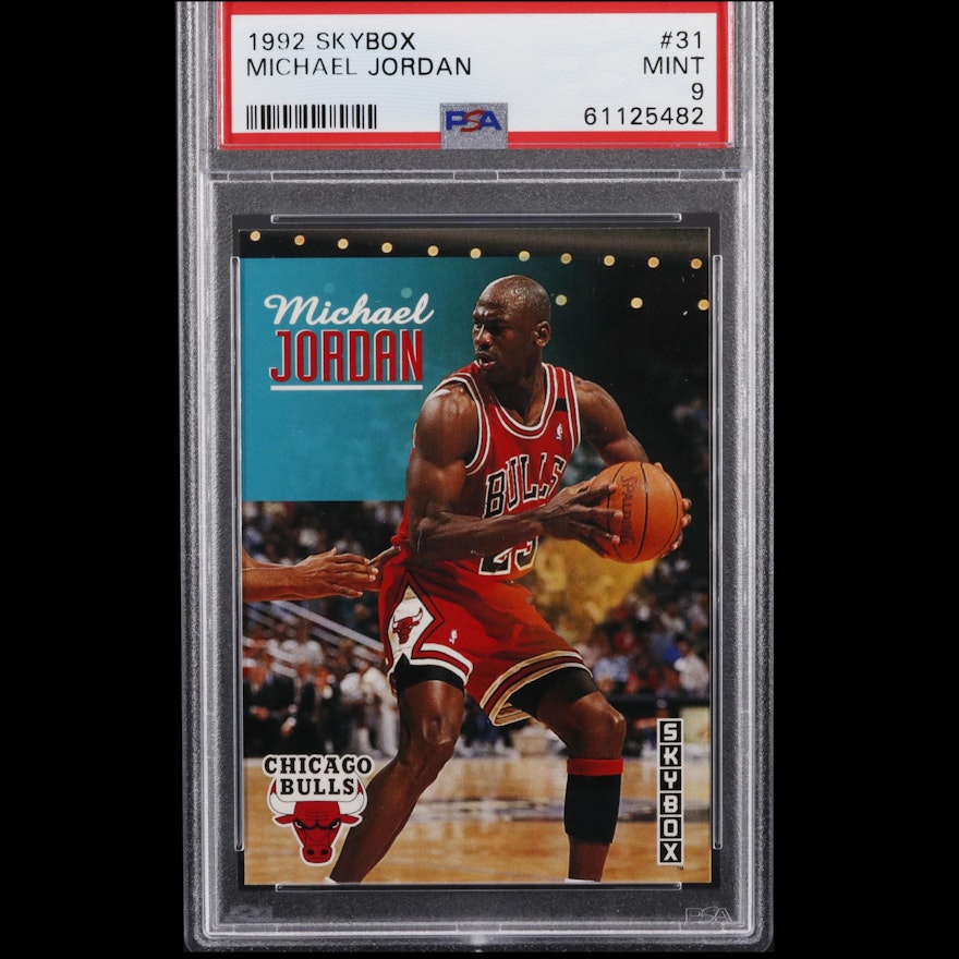 1992 SkyBox Michael Jordan #31 Graded PSA Mint 9 Basketball Card