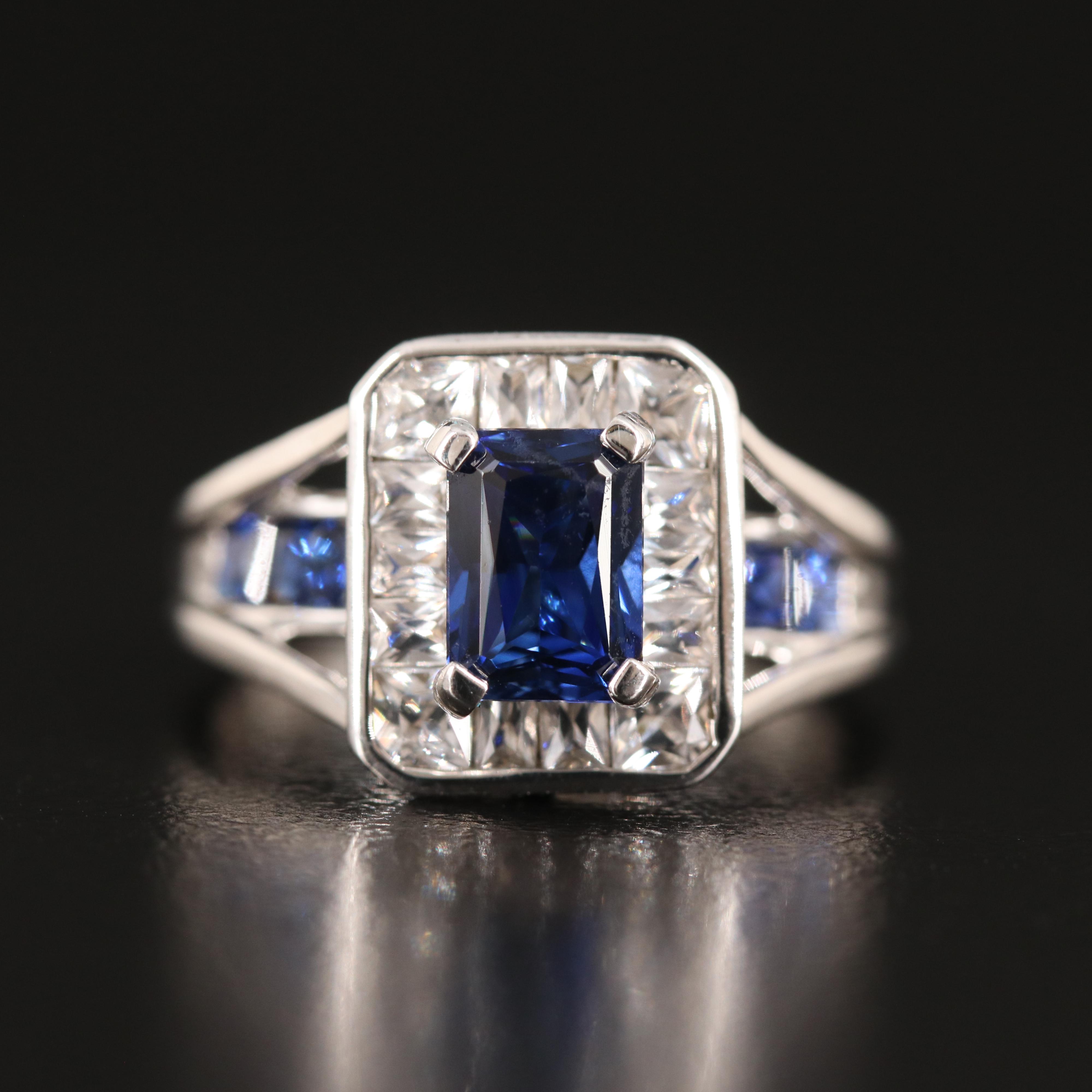 10K Sapphire High Low Ring EBTH