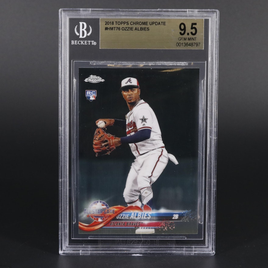 2018 Topps Chrome Update Rookie Ozzie Albies BGS 9.5 #HMT76