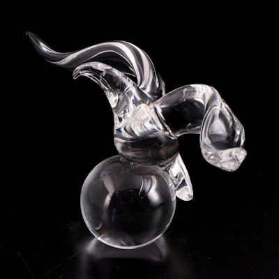 Steuben Art Glass "Eagle" Figurine Designed by James Houston
