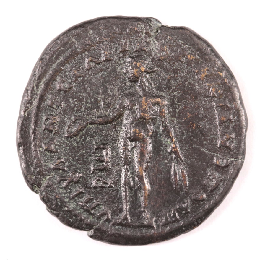 Ancient Roman Provincial Coin of Severus Alexander and Julia Mamaea, c. 222 AD