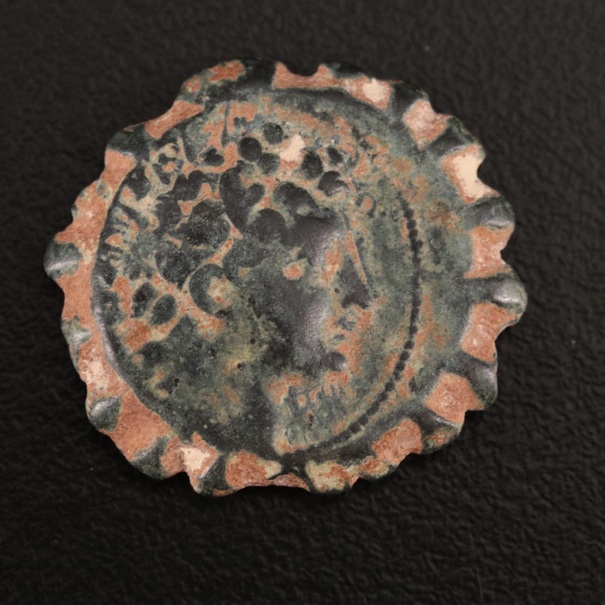 Ancient Greek Seleucid Empire Æ20 Coin of Antiochos VI, ca. 144 BC