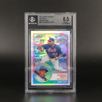2018 Topps Chrome '83 Refractors Rookie Dominic Smith BGS 8.5 #83T16