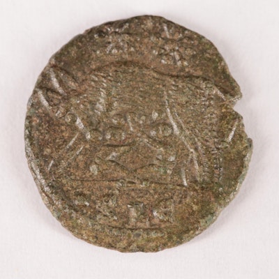 Ancient Roman Imperial Æ4 City Commemorative Coin, Constantine I, ca. 340 AD