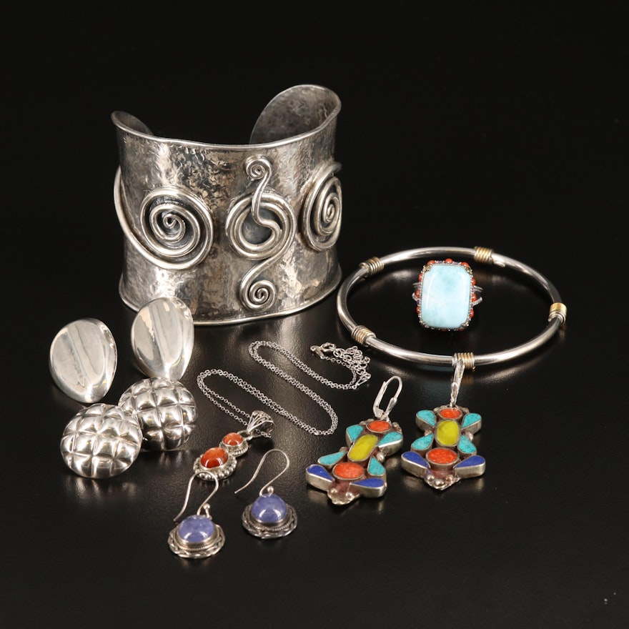 Sunstone, Larimar and Tanzanite Featured in Sterling Jewelry Collection