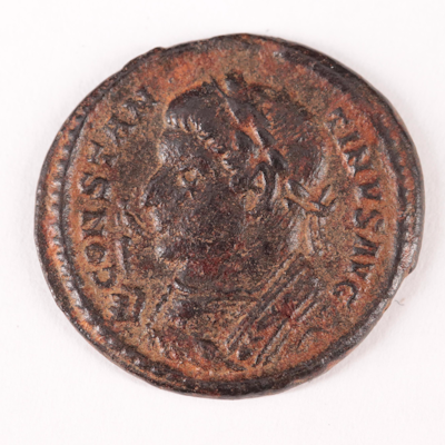 Ancient Roman Imperial Æ3 Coin of Constantine I, "The Great", ca. 307 AD