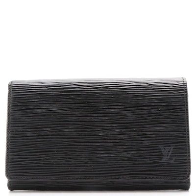 Louis Vuitton Portefeuille Tresor in Black Epi Leather