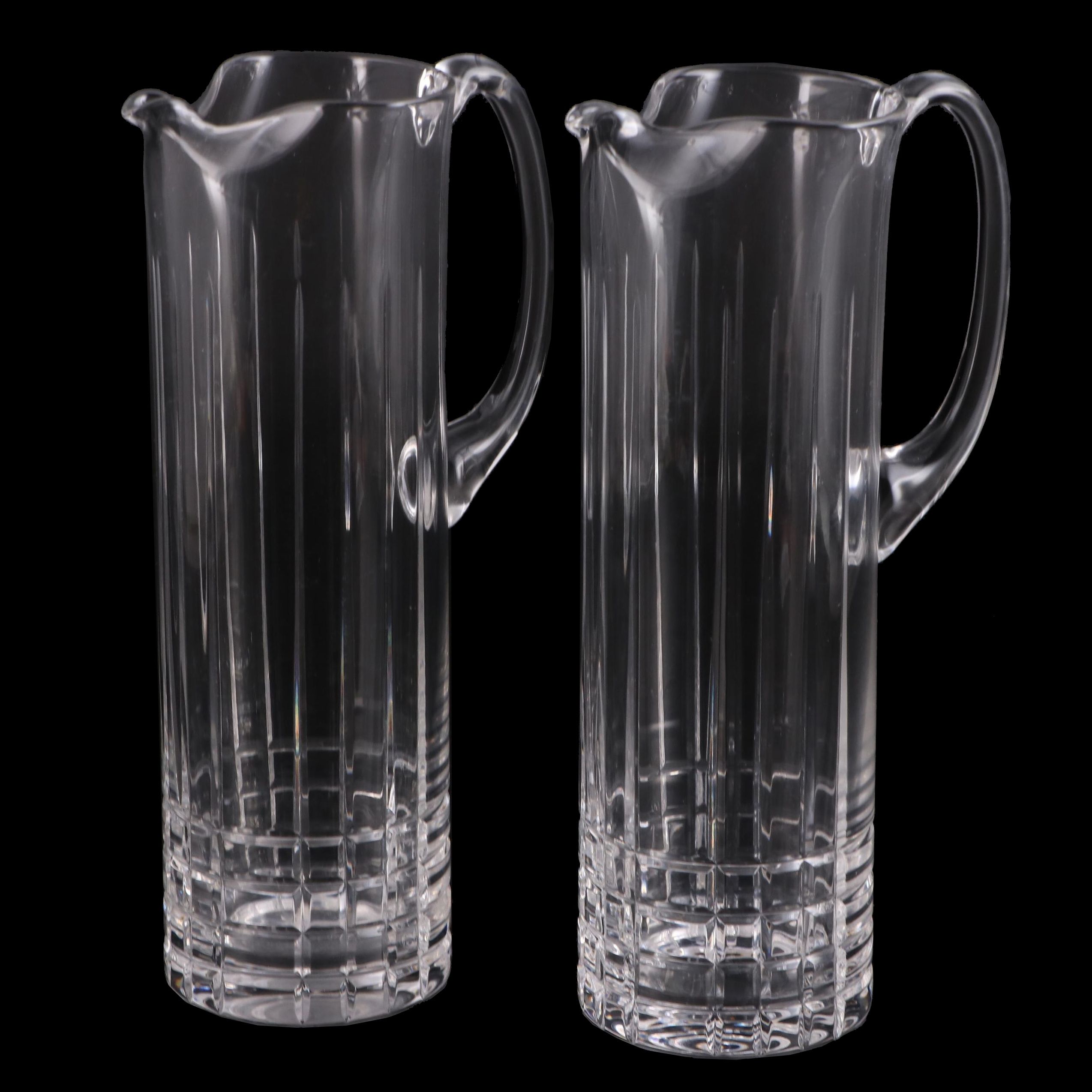Tiffany & Co. "Plaid" Crystal Cocktail Pitchers EBTH