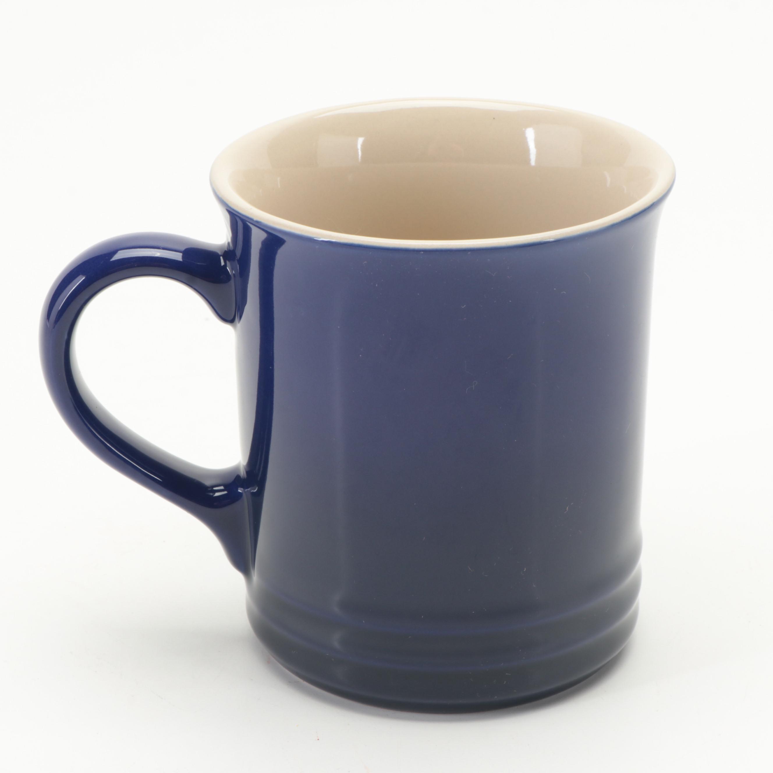 Le Creuset Lapis "Vancouver" Enameled Stoneware Mugs EBTH