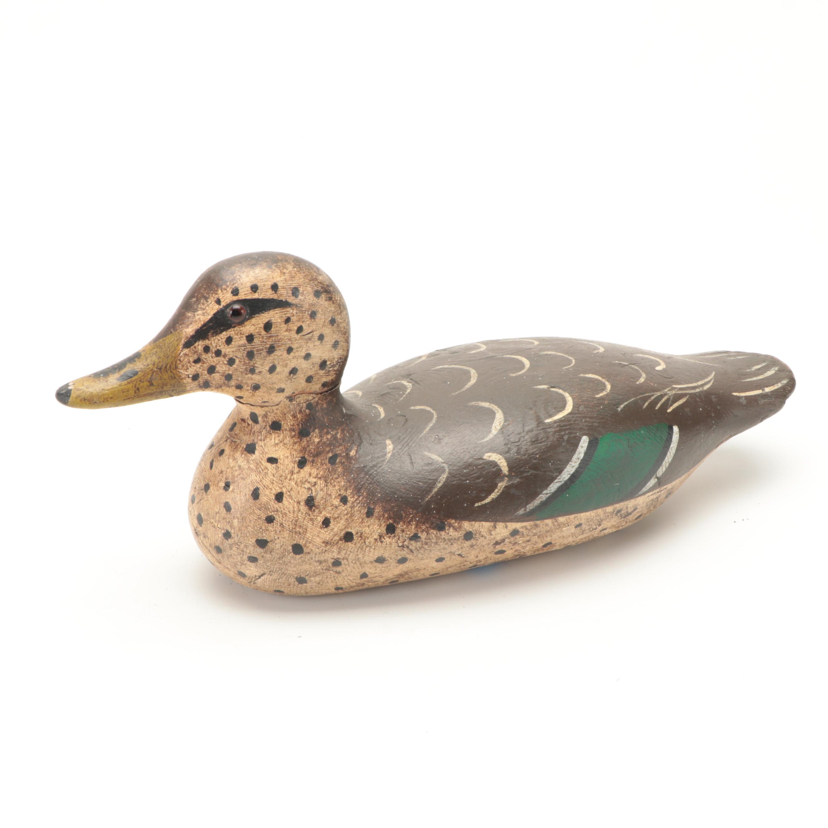 Hand-Carved and Painted Wooden Duck Decoys, Late 20th Century | EBTH
