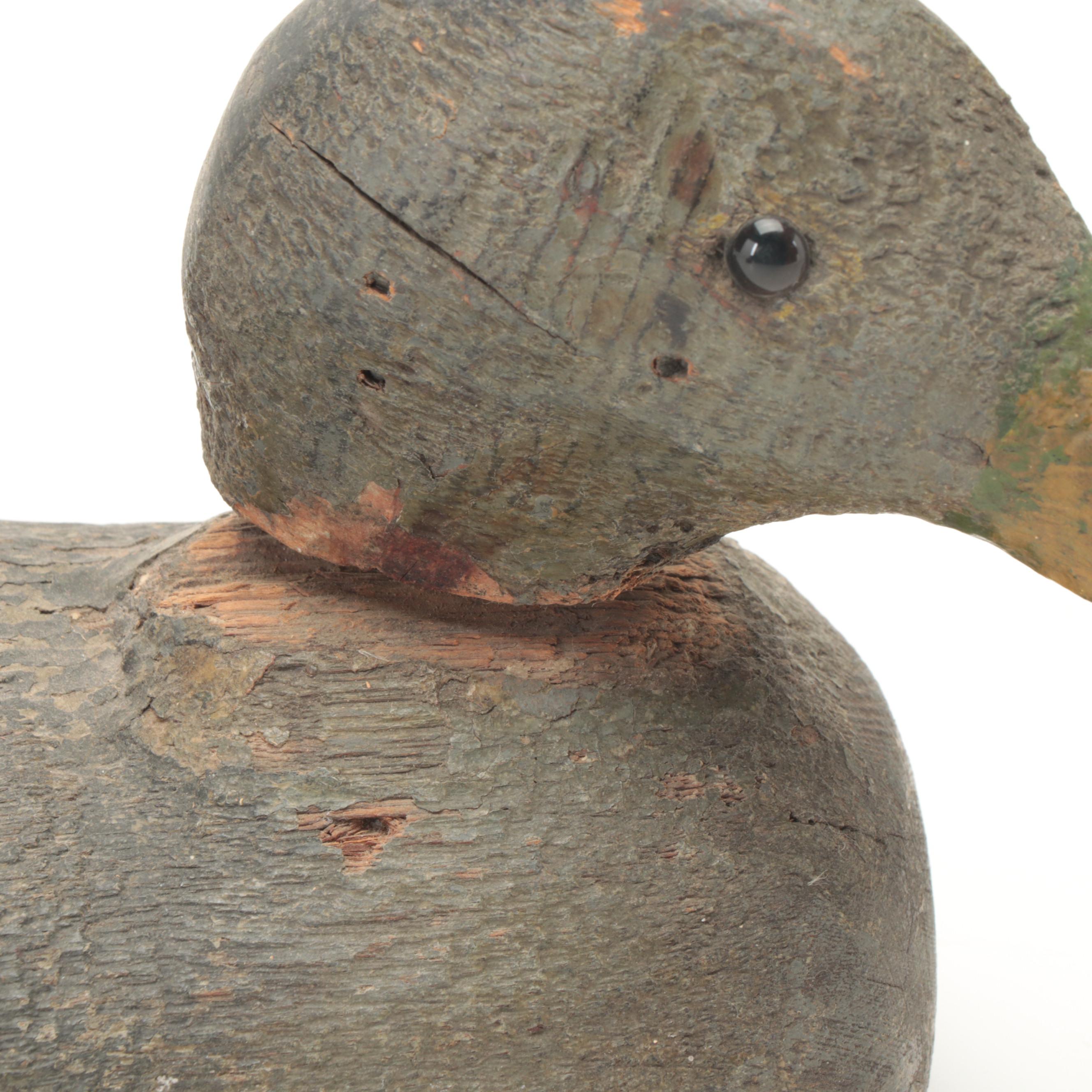 Hand-Carved and Painted Wooden Duck Decoys, Late 20th Century | EBTH