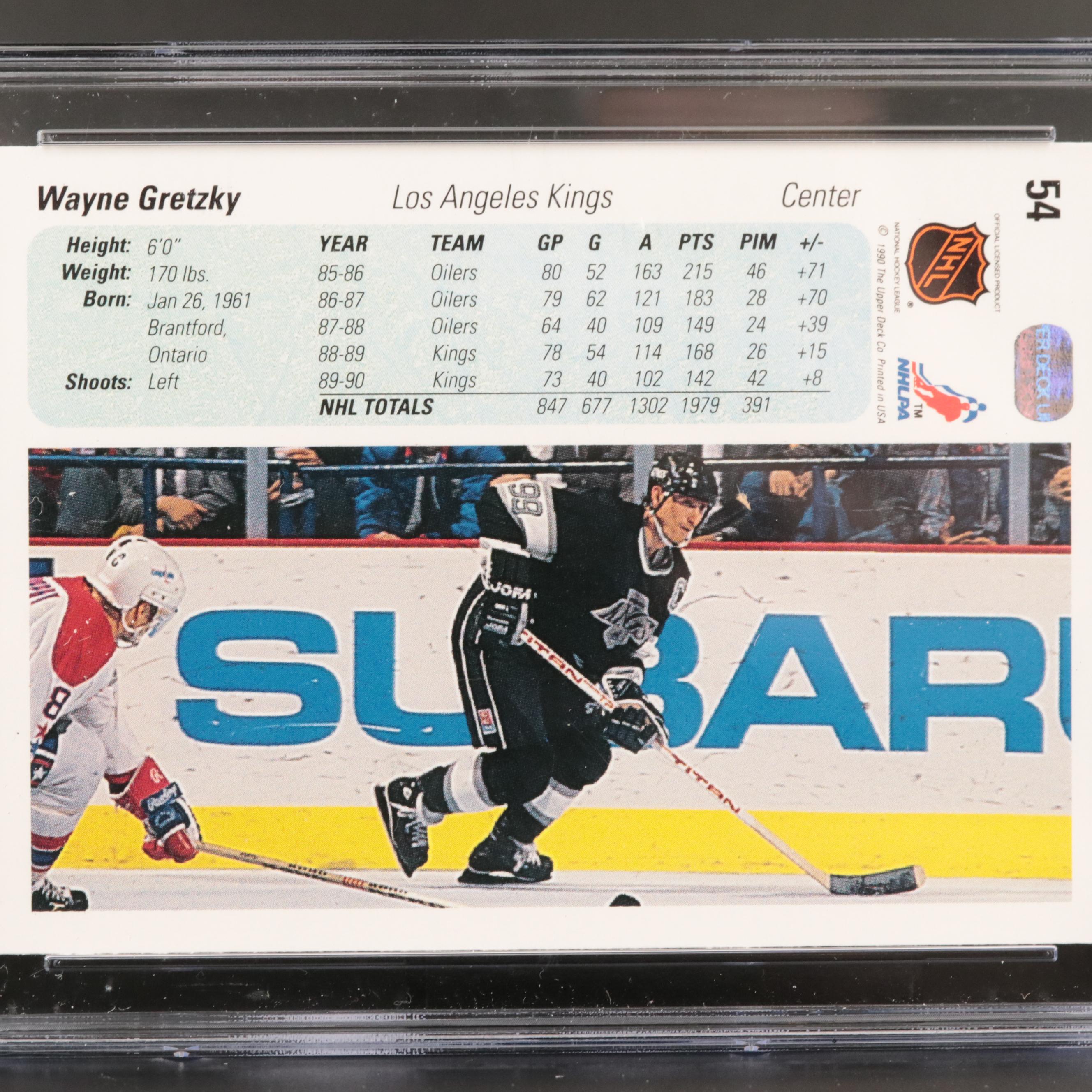 199091 Upper Deck Wayne Gretzky CSG 9 Los Angeles Kings 54 EBTH