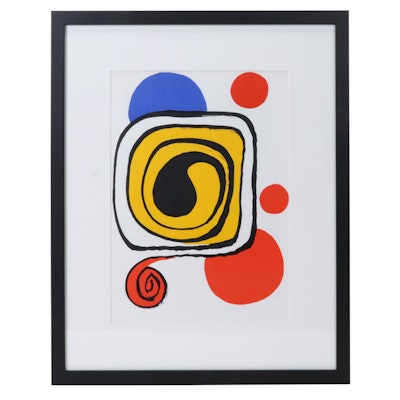 Alexander Calder Color Lithograph for "Derrière le Miroir," 1971