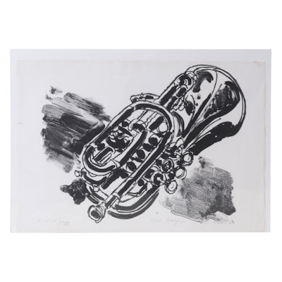 Cornet Lithograph "All That Jazz," Circa 1985