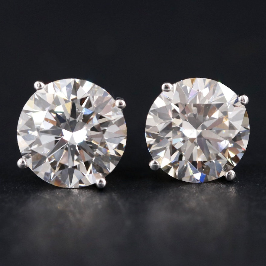 14K 3.95 CTW Lab Grown Diamond Stud Earrings