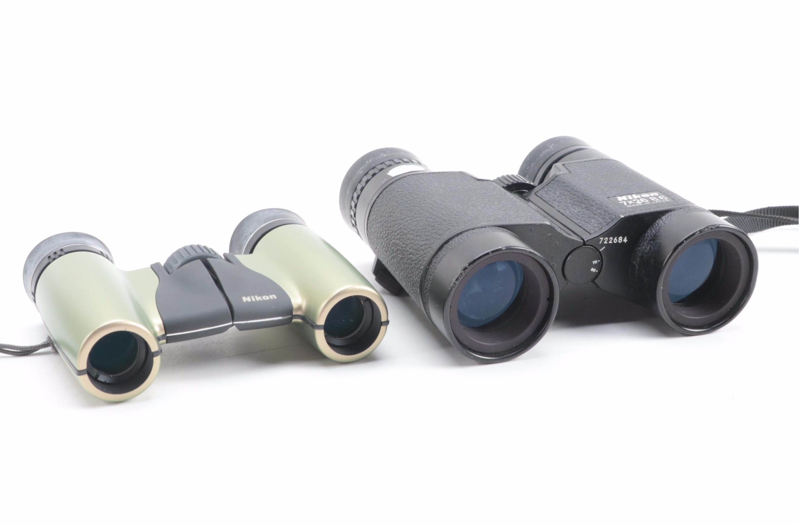 Nikon 7x26 and 7x15 Field Binoculars with Cases EBTH