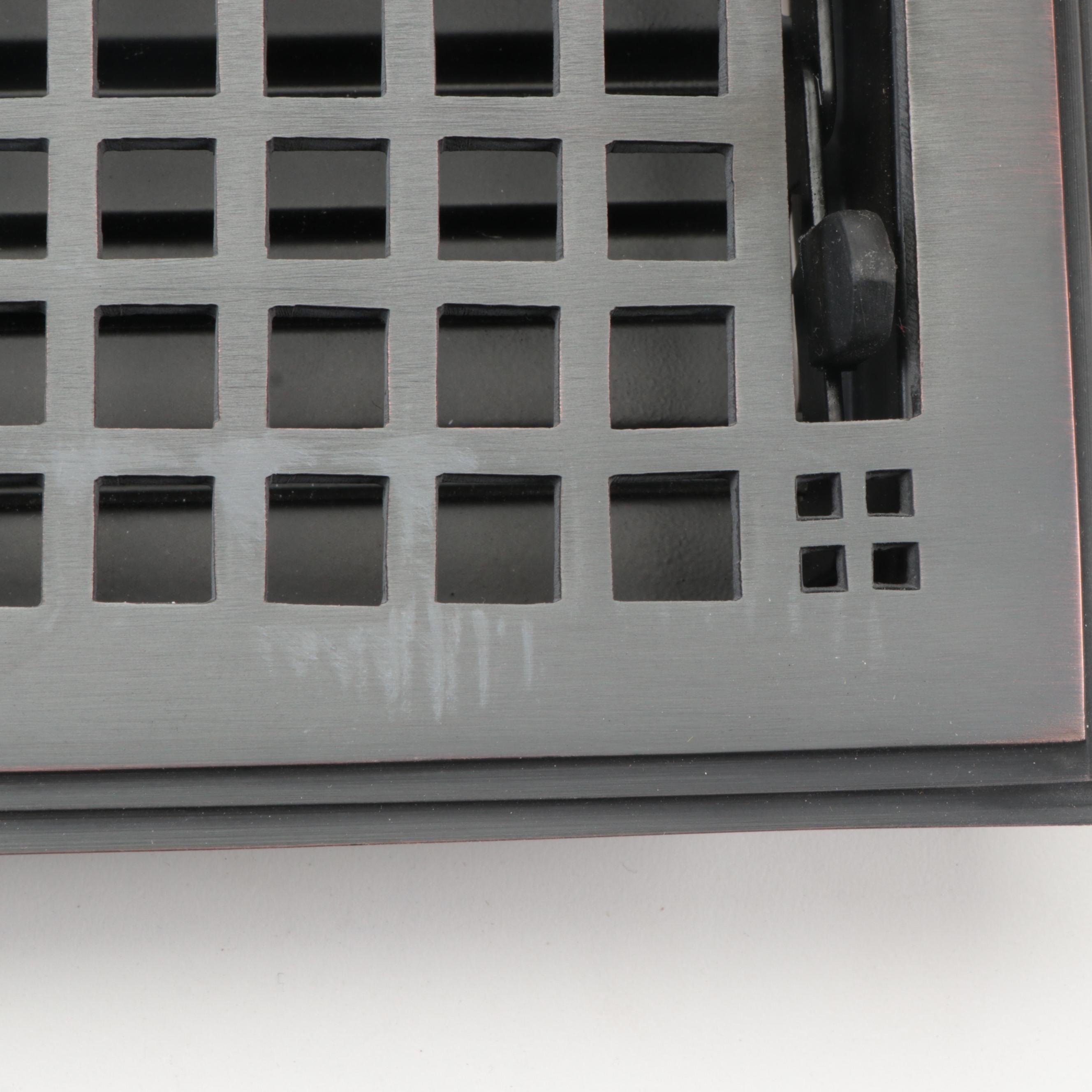 Oil Rubbed Bronze Finish Brass Floor Registers EBTH