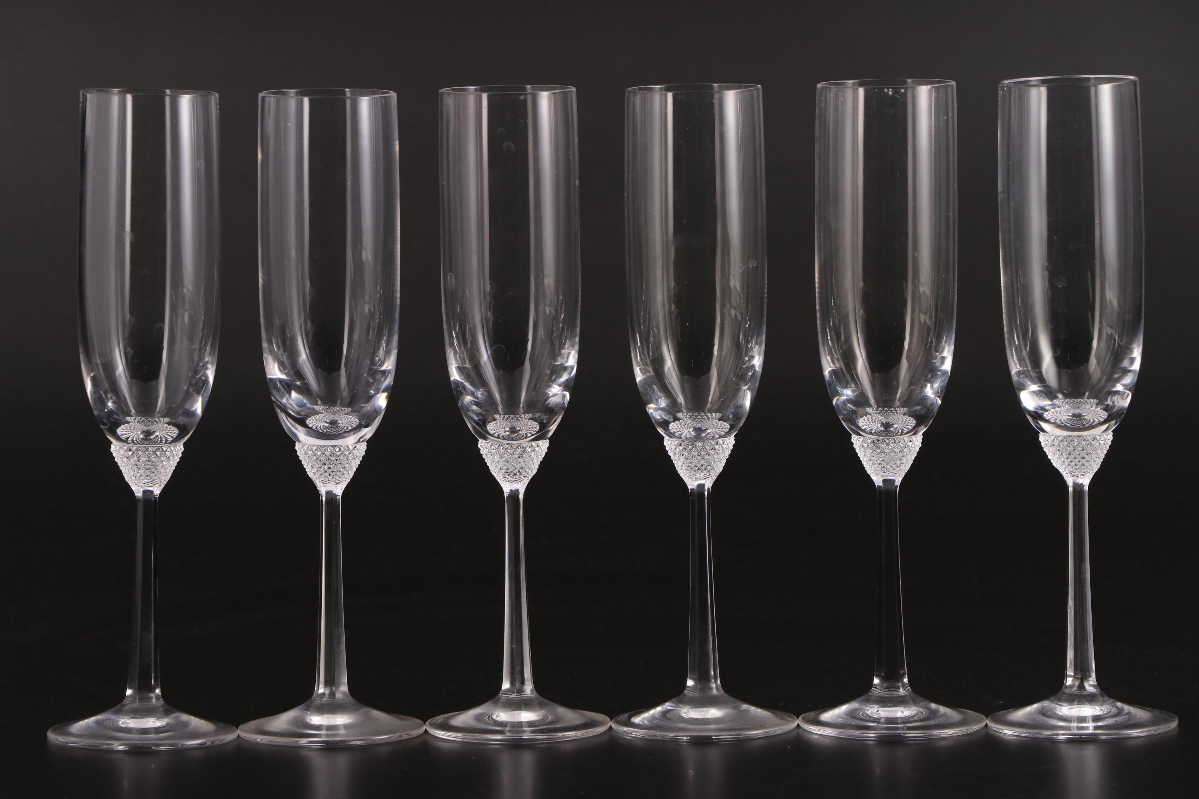 Villeroy & Boch "Octavie" Fluted Champagne Glasses | EBTH