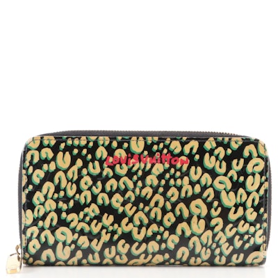 Louis Vuitton x Stephen Sprouse Zippy Wallet in Leopard Print Patent Leather