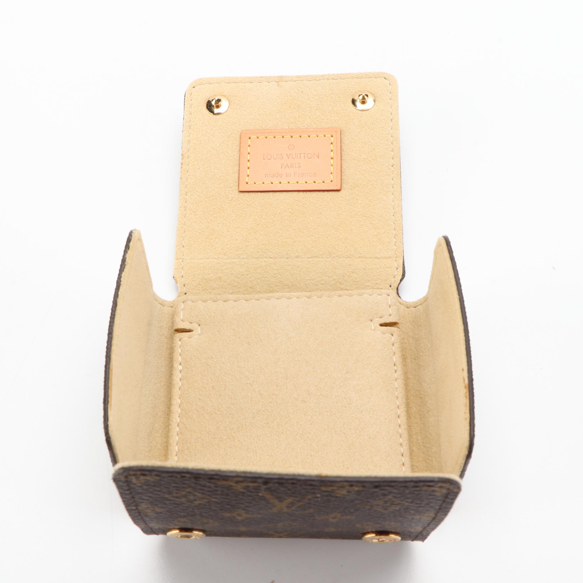 Louis Vuitton Mini Folding Jewelry Case in Monogram Canvas with Box EBTH