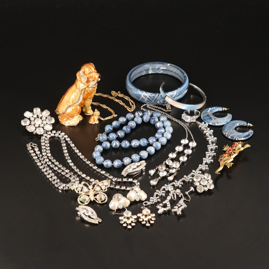 Apatite and Cubic Zirconia Featured in Jewelry Collection Including Sterling
