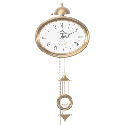 Metal Pendulum Alcove Wall Clock