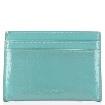 Tiffany & Co. Card Case in Tiffany Blue® Embossed Patent Leather