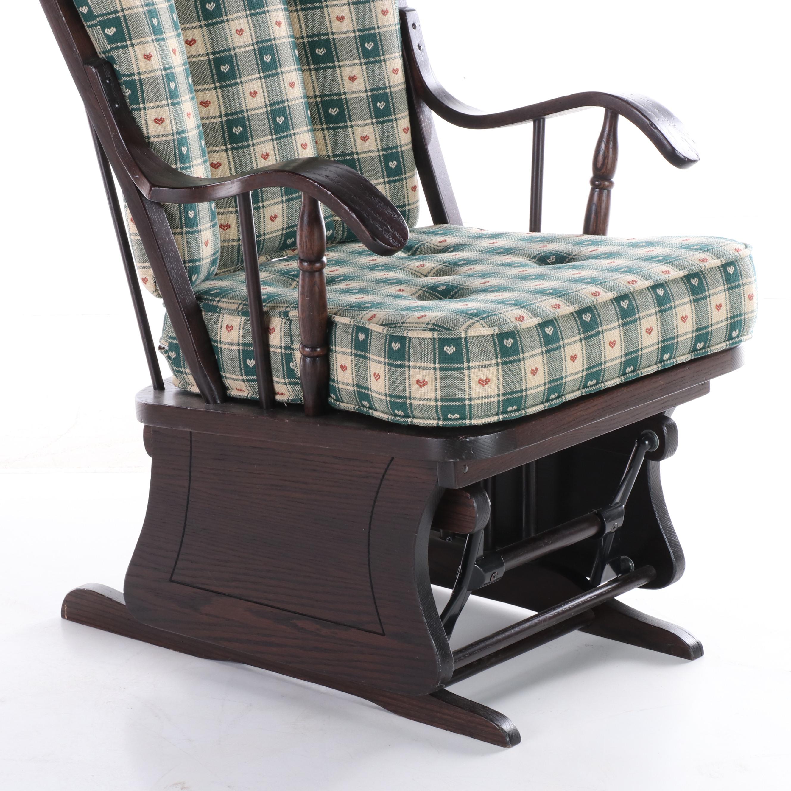 Ort Furniture Mfg. Co. Oak GliderRocker and Footstool EBTH