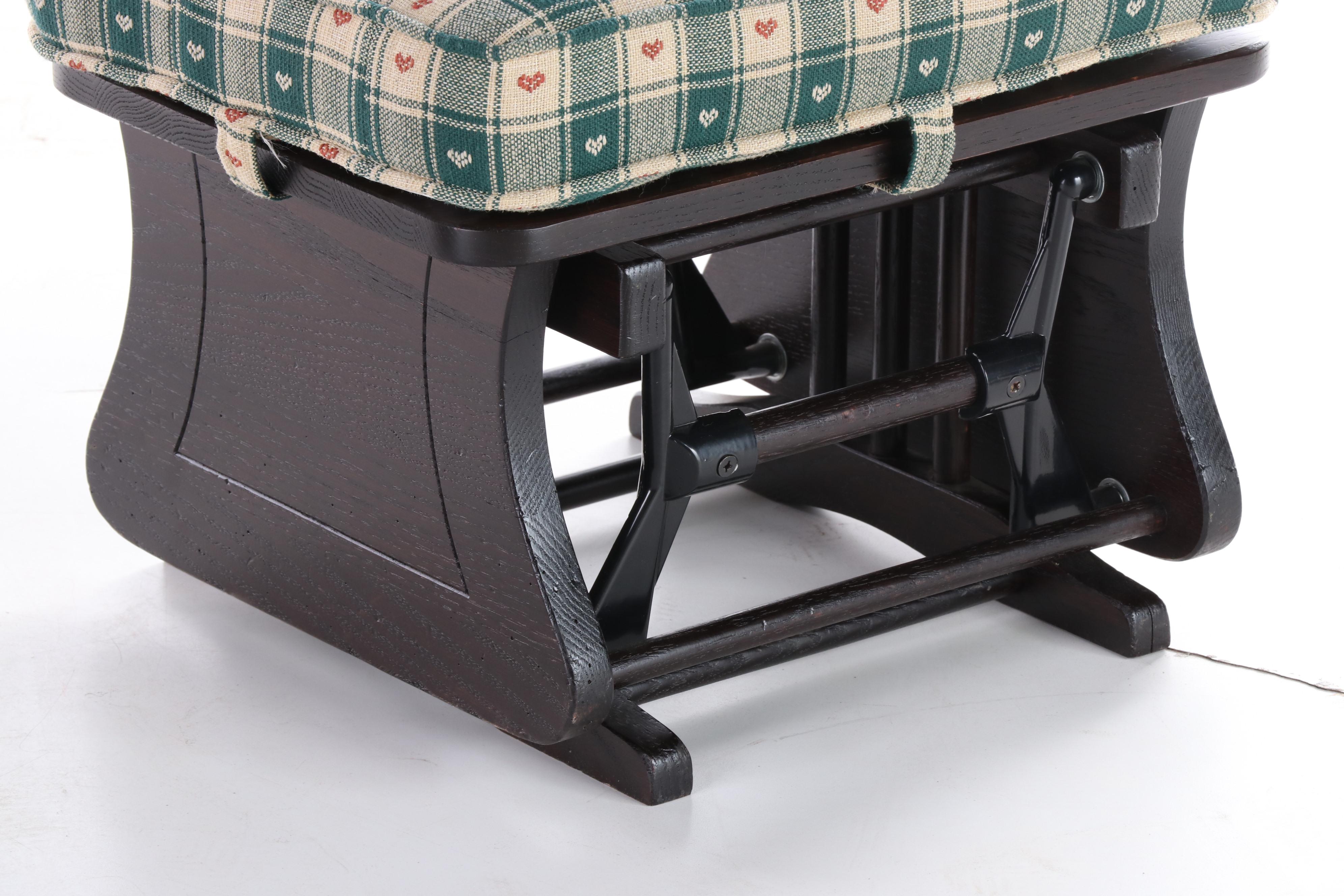 Ort Furniture Mfg. Co. Oak GliderRocker and Footstool EBTH