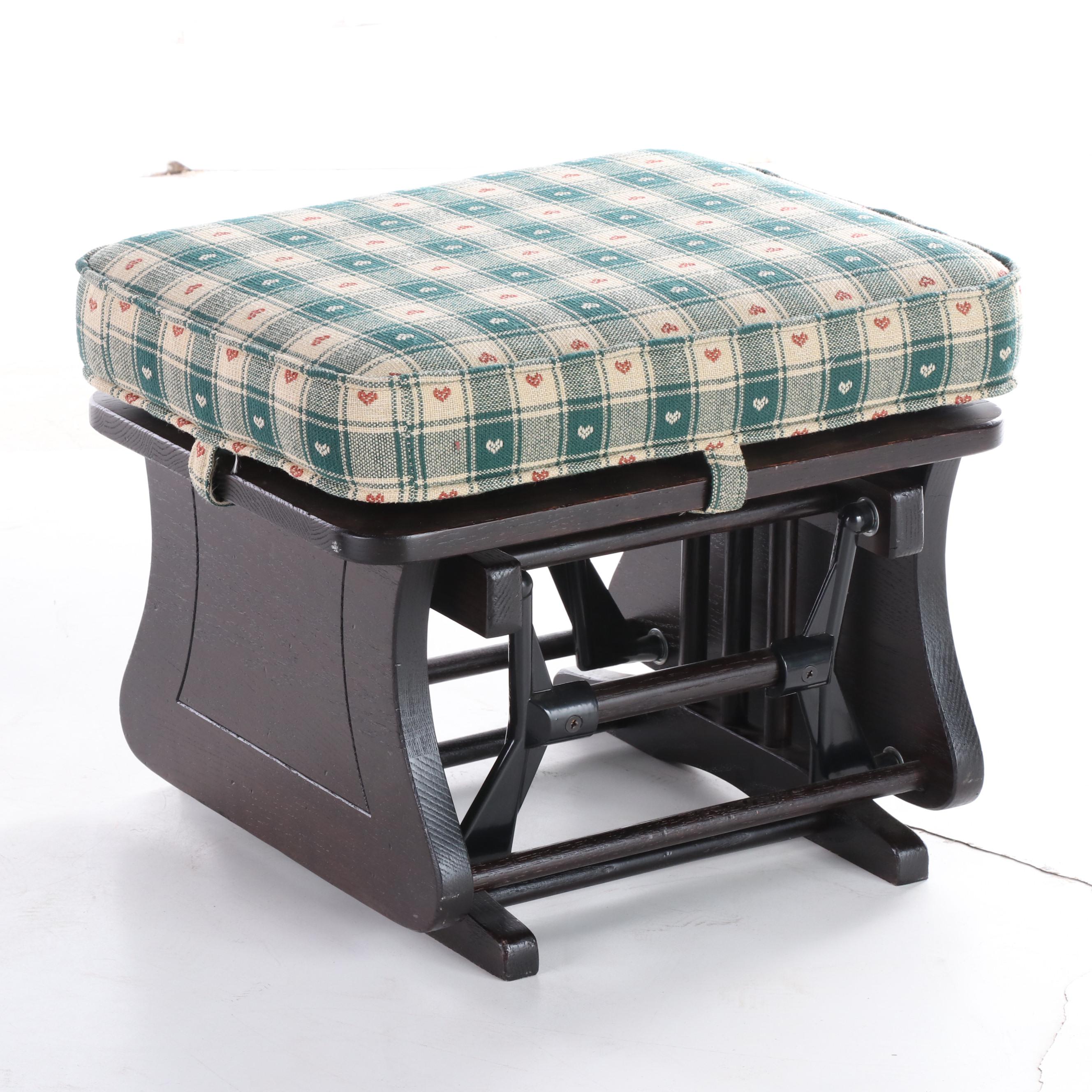 Ort Furniture Mfg. Co. Oak GliderRocker and Footstool EBTH
