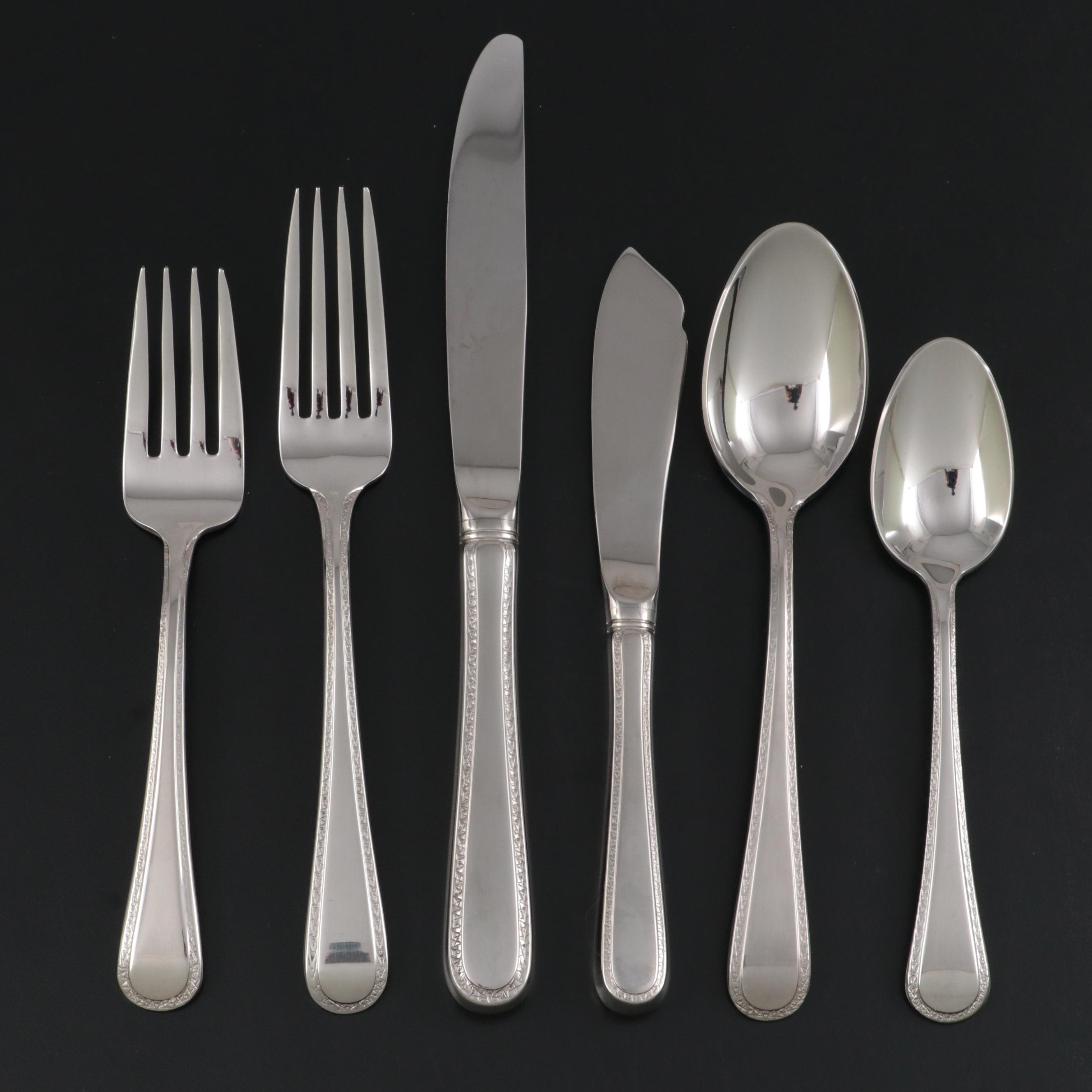 Wallace Silver Plate Flatware in Storage Chest EBTH