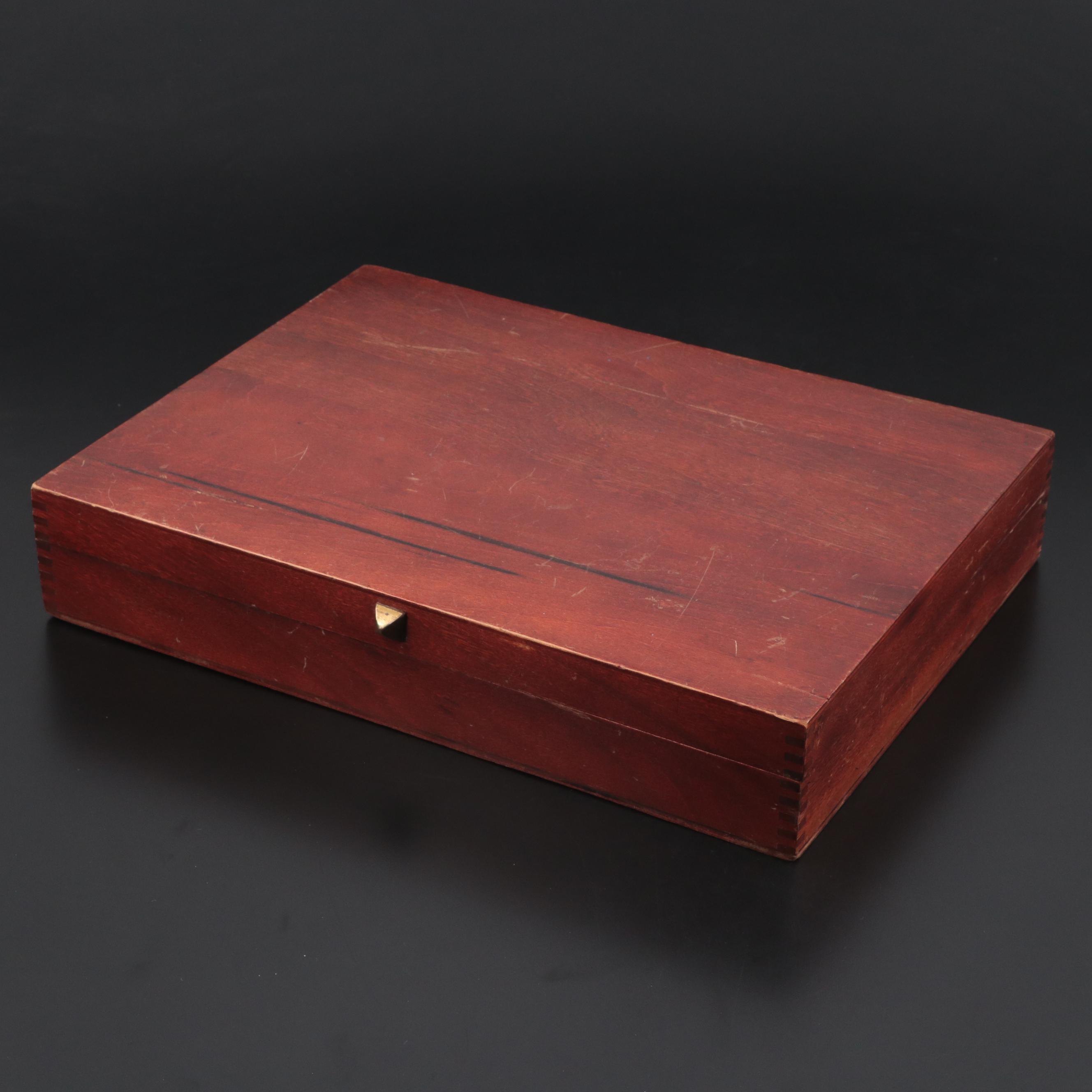 Wallace Silver Plate Flatware in Storage Chest EBTH