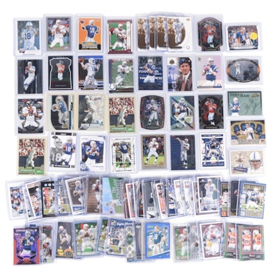 2000s-2010s Peyton Manning Colts and Broncos NFL Football Cards with Inserts