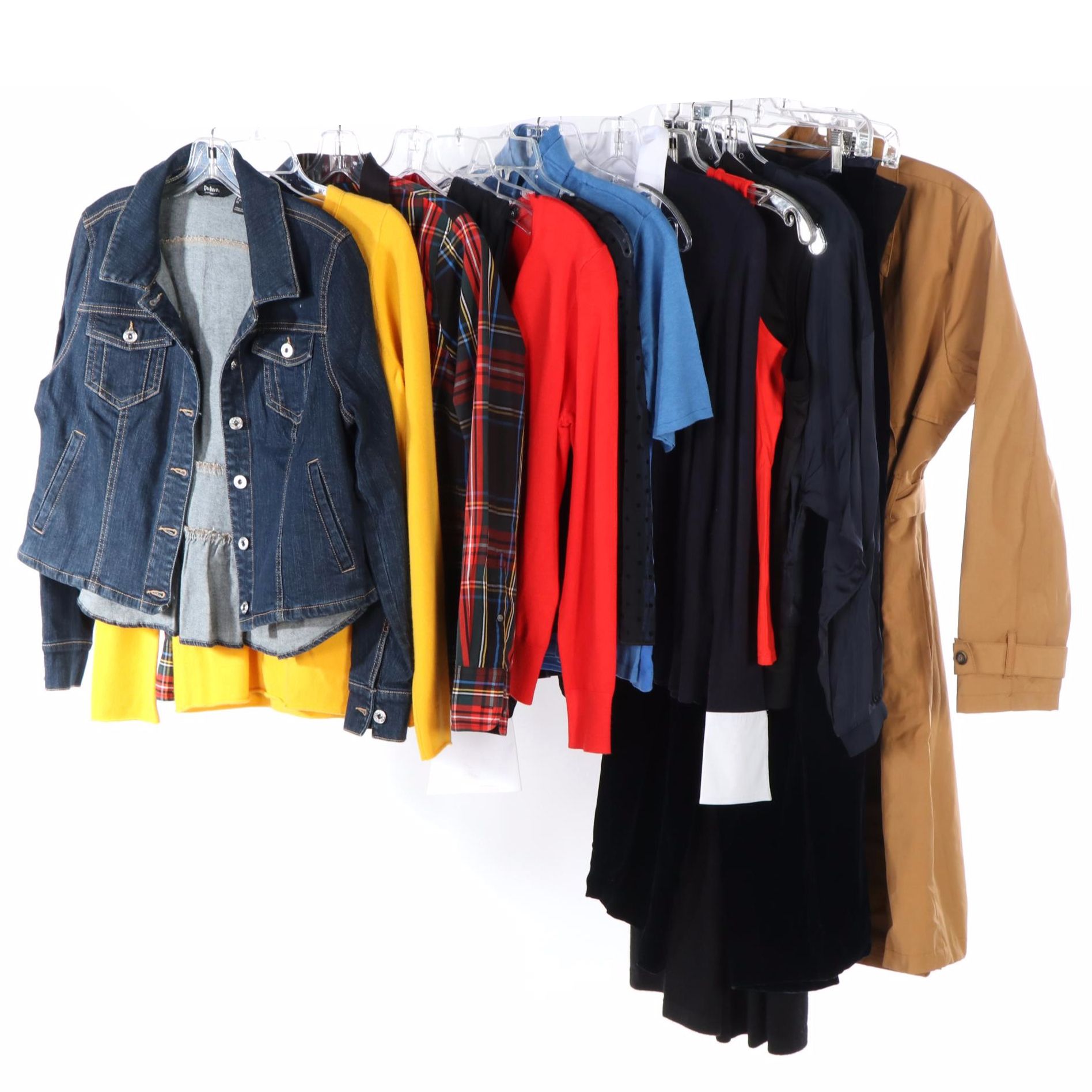 Neiman Marcus Cashmere Pants, DuJour Denim Jacket, J. Crew and More