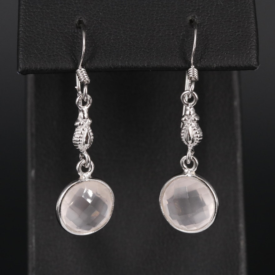 Sterling Gemstone Dangle Earrings