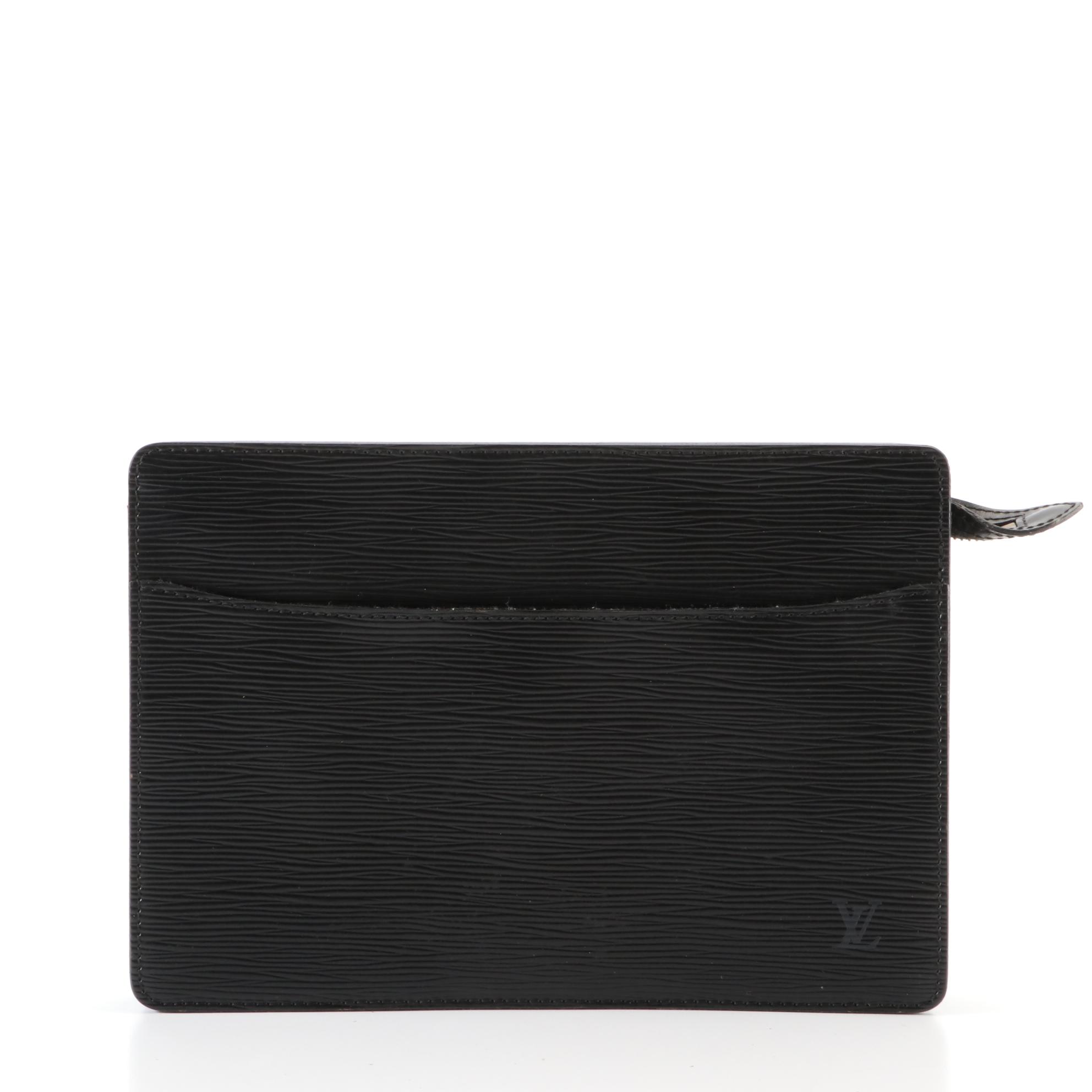Louis Vuitton Pochette Homme in Black Epi and Smooth Leather EBTH