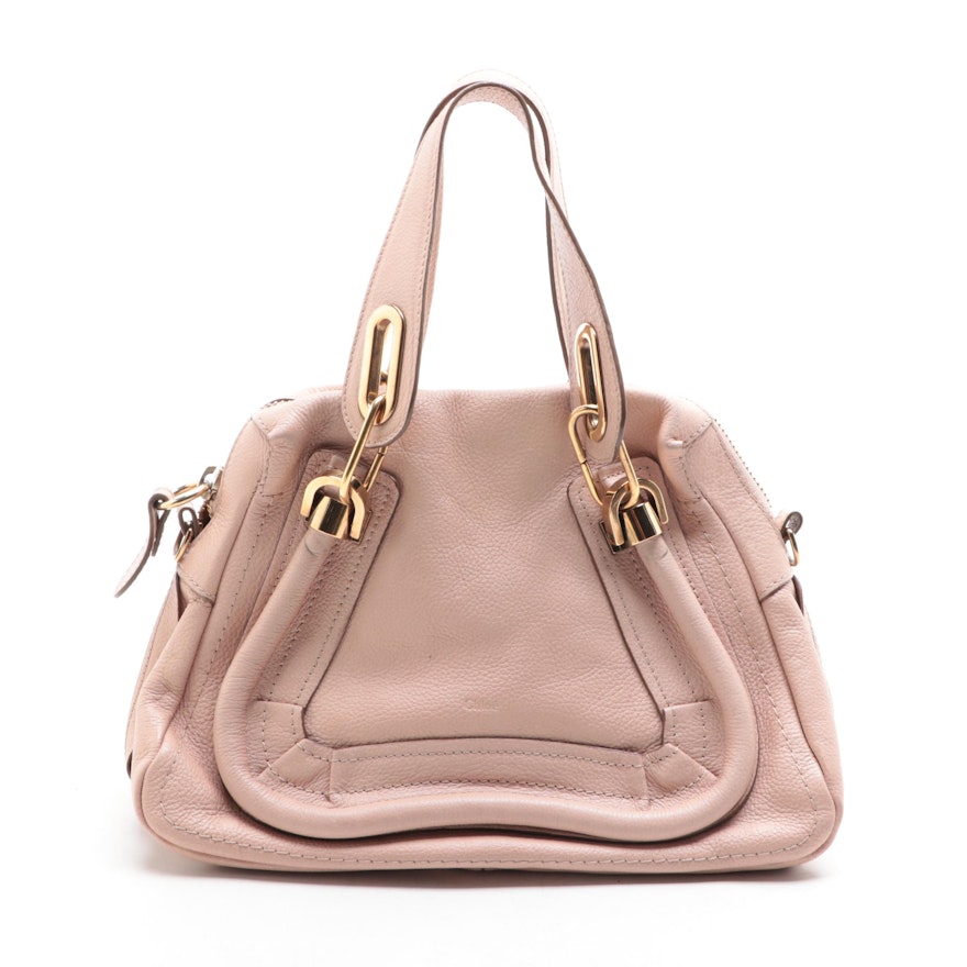 Chloé Small Paraty Handbag in Calfskin Leather