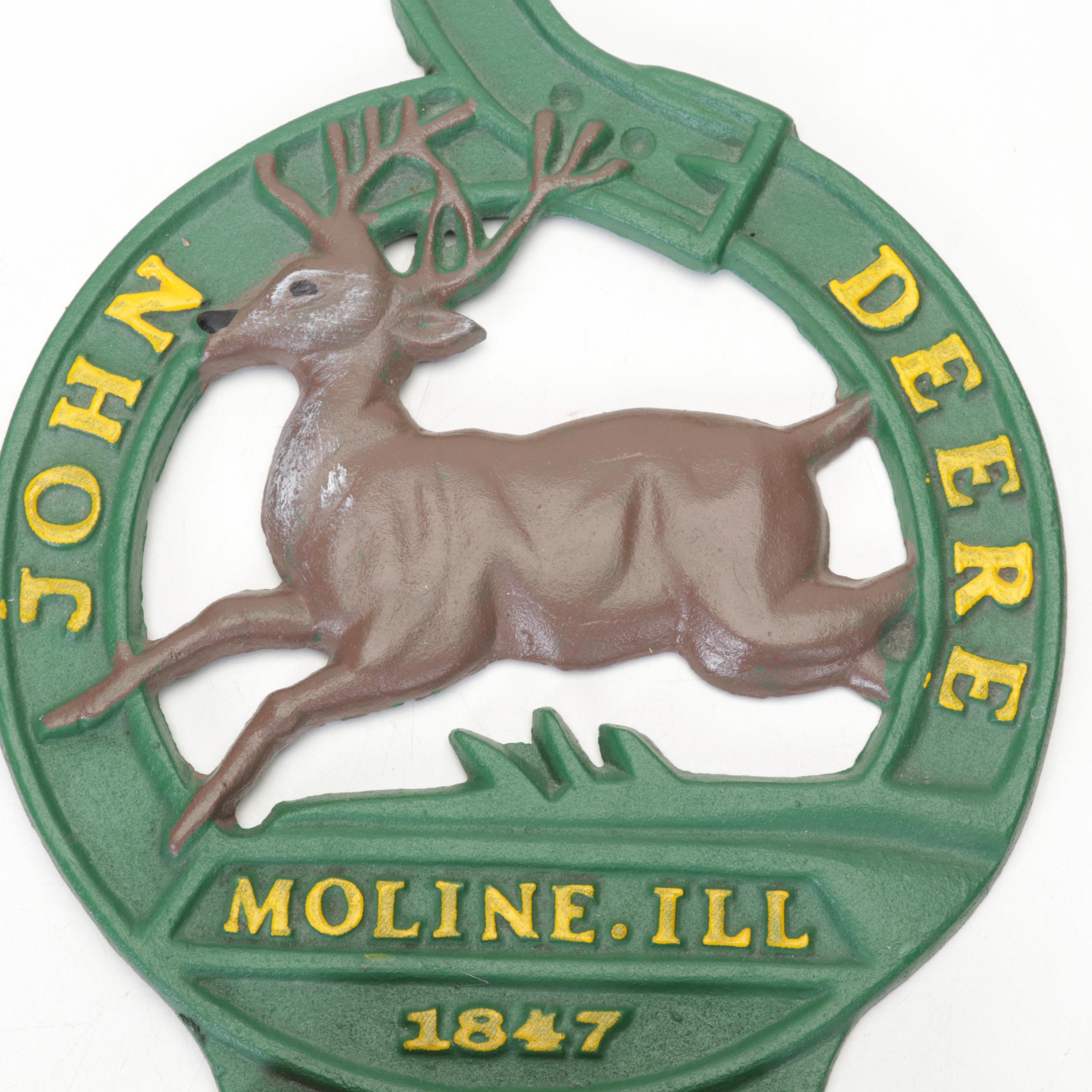John Deere Wall Mount Cast Iron Replica 1847 Letter holder EBTH